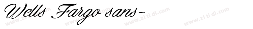 Wells Fargo sans字体转换